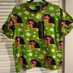 NOOWORKS Checkered Ladies Mockneck NWT